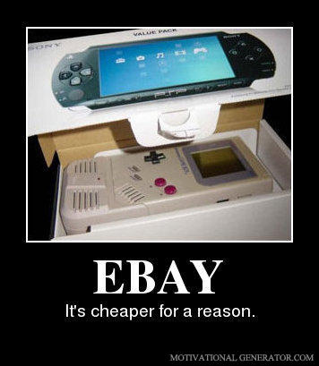 Ebay it s cheaper for a reason 60ce96